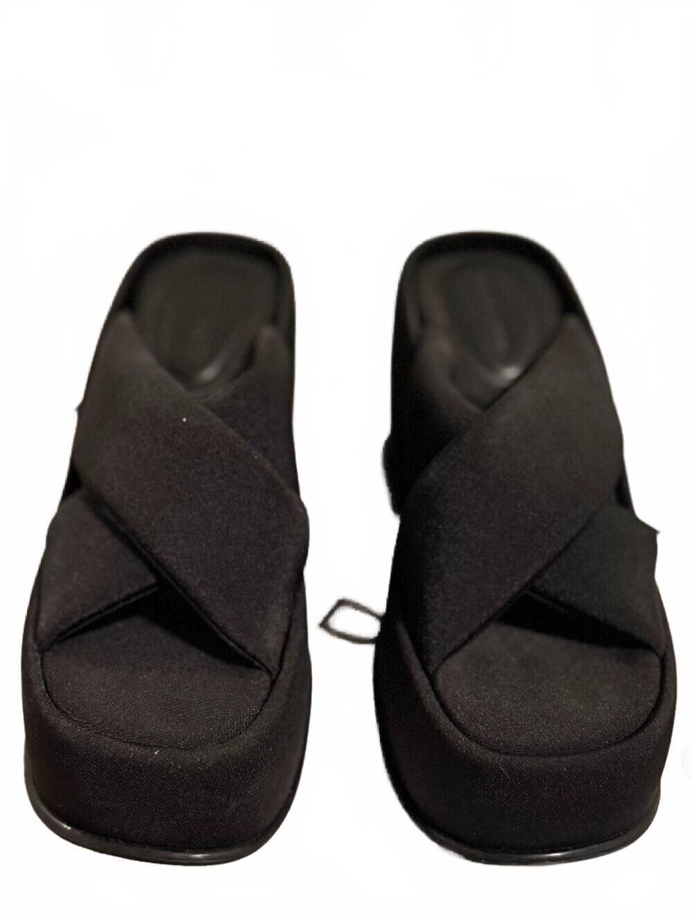 Charles & Keith Strap Crossover Platform Mules